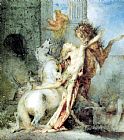 Gustave Moreau Wall Art - Diomedes Devoured by his Horses